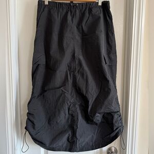 Nylon cargo skirt
